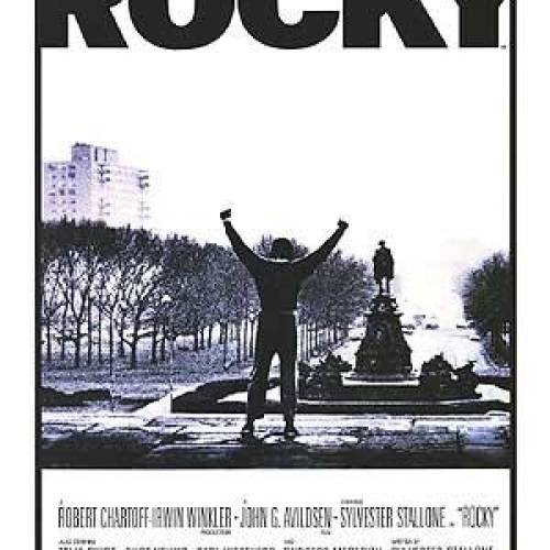 Cartel promocional de la película Rocky